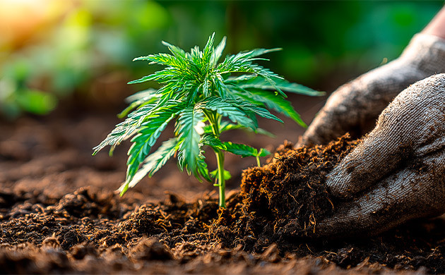 Выращивание конопли в суперпочве