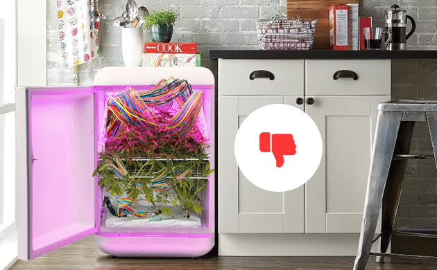 Беспорядочные провода в гроубоксе