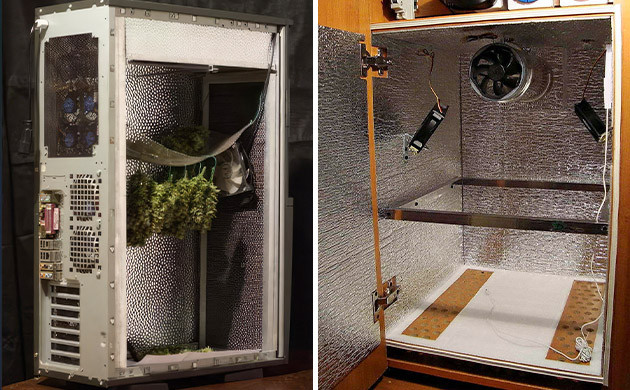 Внешний вид стелс бокса для конопли