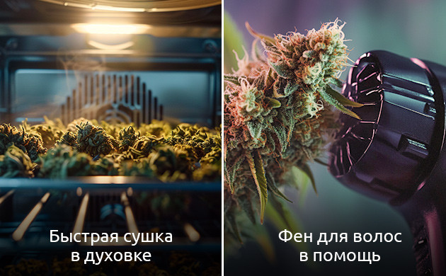 Экстренные методы сушки конопли