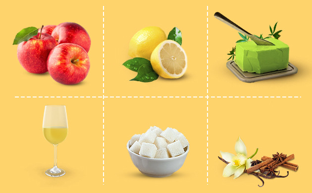 Ингредиенты для яблочного повидла