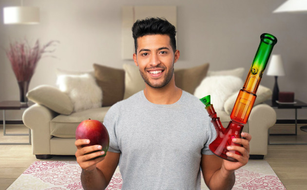 Сочетание манго и конопли Бонг и манго