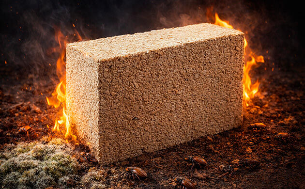 Устойчивость костробетона к плесени, вредителям и огню