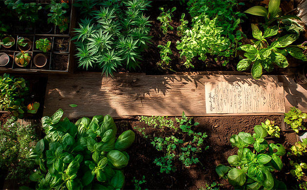 Каннабис среди растений‑компаньонов на участке