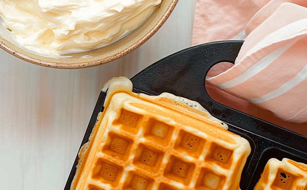 Пошаговый процесс приготовления канна-вафель