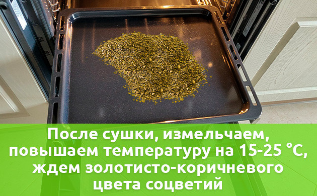 Декарбоксилирование конопли в духовке Измельченный каннабис помещается в духовку