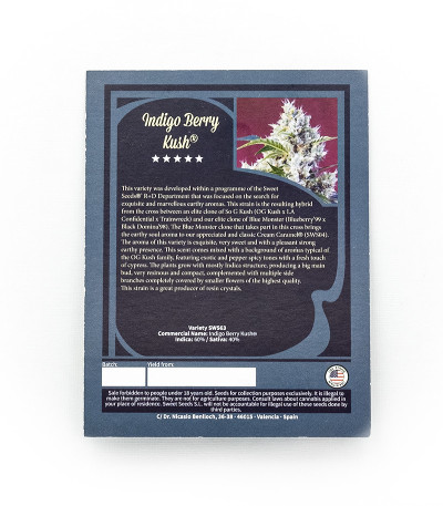 Семена сорта Indigo Berry Kush fem (Sweet Seeds)