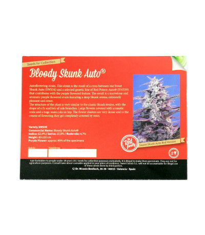 Семена сорта Bloody Skunk Auto fem (Sweet Seeds)