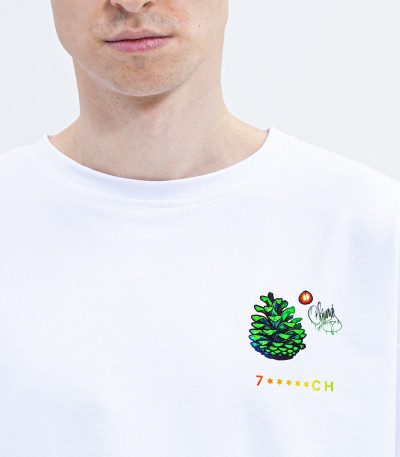 Футболка 7CH, корень+шишка, оверсайз