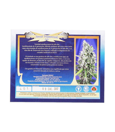 Семена сорта Sweet Trainwreck Auto fem (Sweet Seeds)