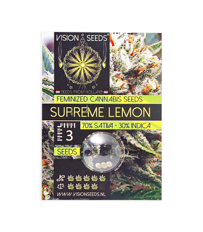 Семена сорта Supreme Lemon fem (Vision Seeds)