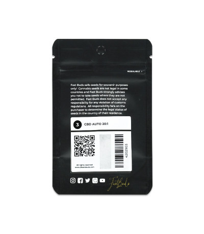 Семена сорта CBD Auto 20:1 fem (FastBuds)