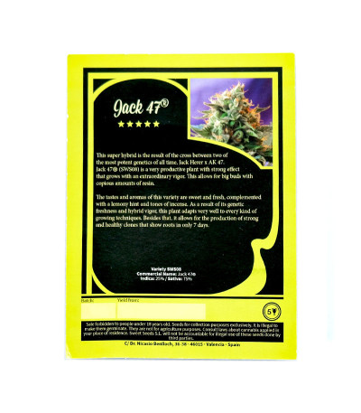 Семена сорта Jack 47 fem (Sweet Seeds)