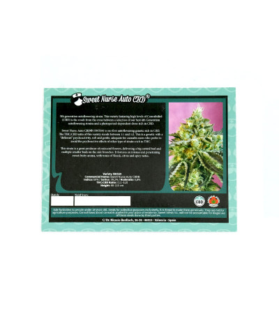 Семена сорта Sweet Nurse Auto CBD fem (Sweet Seeds)