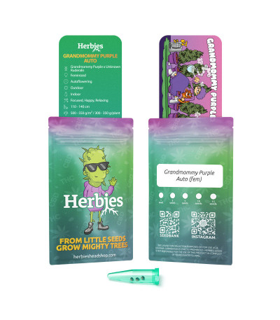 Семена сорта Grandmommy Purple Auto fem (Herbies Seeds)
